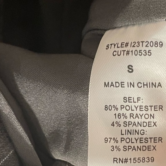 Olia Pinstripe Button Front Bustier Top - Charcoal - Picture 6 of 7